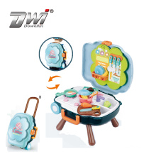 3in 1 plastic pretend play kitchen toys cooking toy set for kids